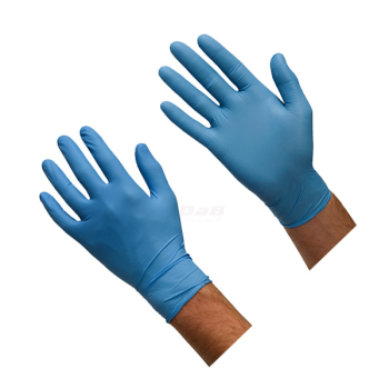 Einweg Nitril Handschuhe blau